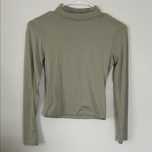 Women's Long Sleeve Olive Top